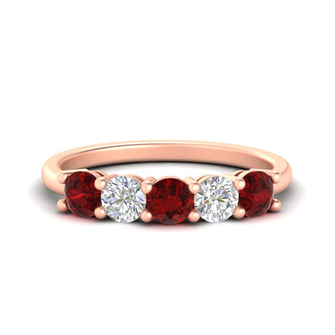 1.50-carat-five-stone-diamond-and-ruby-wedding-band-in-rose-gold-FDENS141ROBGRUDRANGLE3-1.50CT-NL-RG