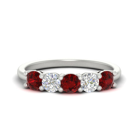 1.50-carat-five-stone-diamond-and-ruby-wedding-band-in-white-gold-FDENS141ROBGRUDRANGLE3-1.50CT-NL-WG