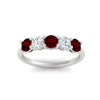 Load image into Gallery viewer, 1.50-carat-five-stone-diamond-and-ruby-wedding-band-in-white-gold-FDENS141ROBGRUDRANGLE3-1.50CT-NL-WG
