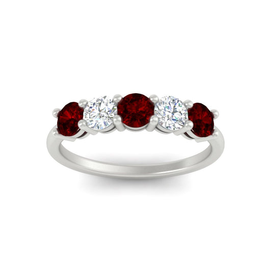 1.50-carat-five-stone-diamond-and-ruby-wedding-band-in-white-gold-FDENS141ROBGRUDRANGLE3-1.50CT-NL-WG