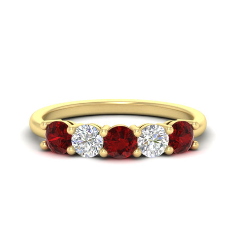 1.50-carat-five-stone-diamond-and-ruby-wedding-band-in-yellow-gold-FDENS141ROBGRUDRANGLE3-1.50CT-NL-YG