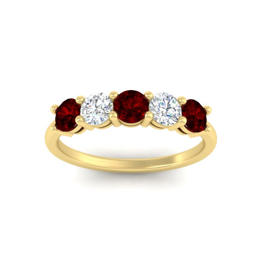 1.50-carat-five-stone-diamond-and-ruby-wedding-band-in-yellow-gold-FDENS141ROBGRUDRANGLE3-1.50CT-NL-YG