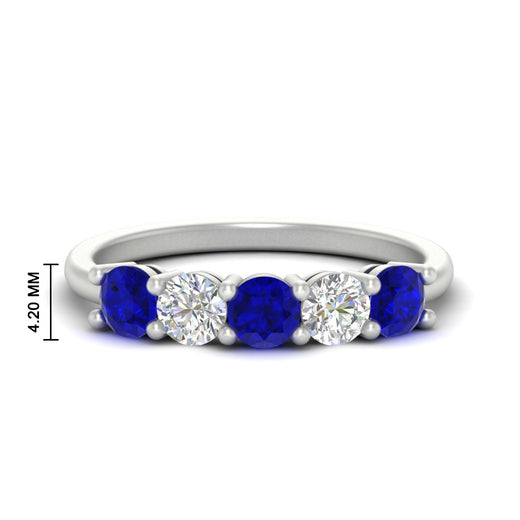 1.50-carat-five-stone-diamond-and-sapphire-wedding-band-in-white-gold-FDENS141ROBGSABLANGLE3-1.50CT-NL-WG