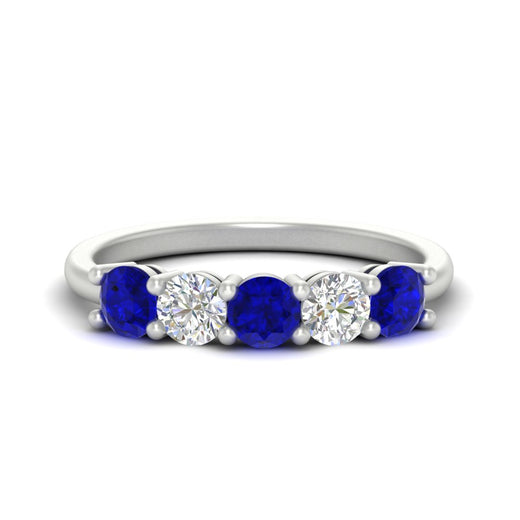 1.50-carat-five-stone-diamond-and-sapphire-wedding-band-in-white-gold-FDENS141ROBGSABLANGLE3-1.50CT-NL-WG