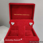 Load image into Gallery viewer, 1.50-carat-heart-3-prong-basket-stud-earring-in-rose-gold-FDEAR-10411HT-2