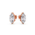 Thumbnail 21 - Marquise Diamond 6 Prong Stud Earrings Half Carat
