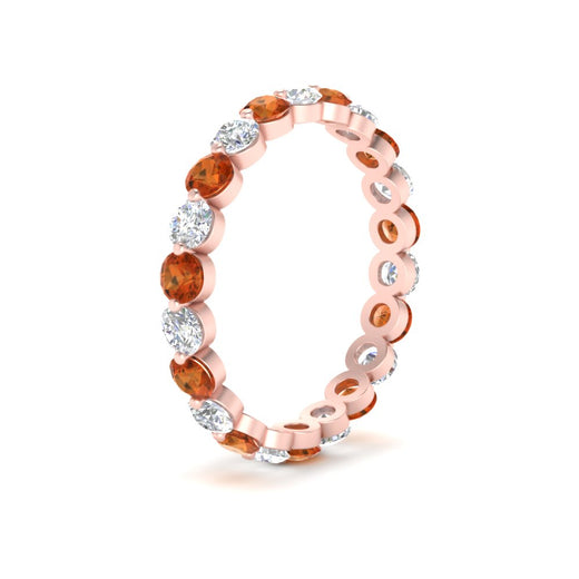 1.50 Ct Round Cut Diamond Single Prong Eternity Ring