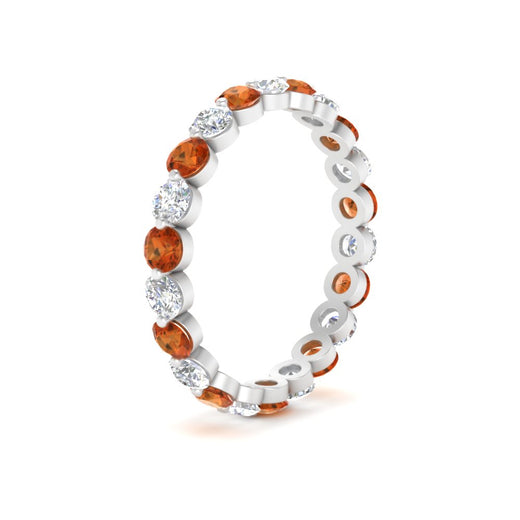 1.50 Ct Round Cut Diamond Single Prong Eternity Ring