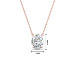 Load image into Gallery viewer, Oval 4 Prong Solitaire Pendant

