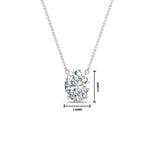 Load image into Gallery viewer, Oval 4 Prong Solitaire Pendant
