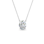 Load image into Gallery viewer, Oval 4 Prong Solitaire Pendant
