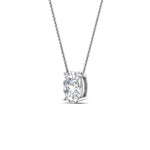 Load image into Gallery viewer, Oval 4 Prong Solitaire Pendant
