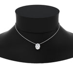 Load image into Gallery viewer, Oval 4 Prong Solitaire Pendant
