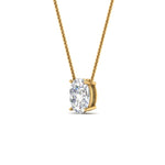 Load image into Gallery viewer, Oval 4 Prong Solitaire Pendant
