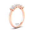 Load image into Gallery viewer, 1.50-carat-princess-cut-five-stone-diamond-wedding-ring-in-rose-gold-fdwb8008prangle2-1.50ct-nl-rg-hw.jpg