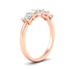 Load image into Gallery viewer, 1.50-carat-princess-cut-five-stone-diamond-wedding-ring-in-rose-gold-fdwb8008prangle2-1.50ct-nl-rg.jpg