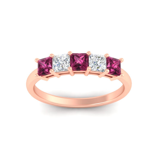1.50-carat-princess-cut-five-stone-pink-sapphire-wedding-ring-in-rose-gold-fdwb8008prgsadrpiangle5-1.50ct-nl-rg.jpg