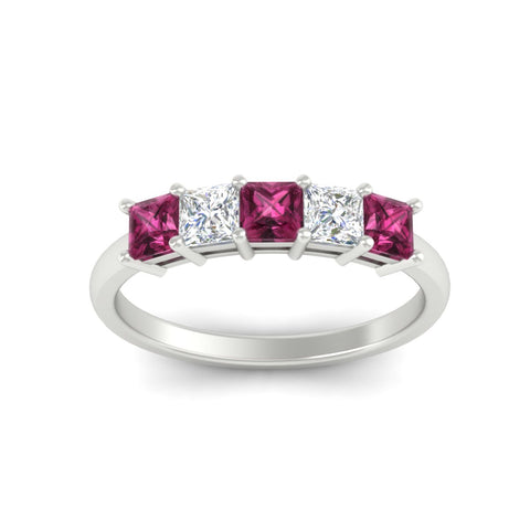 1.50-carat-princess-cut-five-stone-pink-sapphire-wedding-ring-in-white-gold-fdwb8008prgsadrpiangle5-1.50ct-nl-wg.jpg