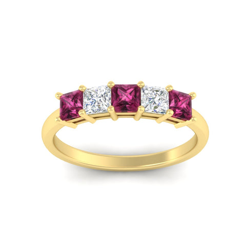 1.50-carat-princess-cut-five-stone-pink-sapphire-wedding-ring-in-yellow-gold-fdwb8008prgsadrpiangle5-1.50ct-nl-yg.jpg
