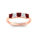 Thumbnail 46 - 1.50-carat-princess-cut-five-stone-ruby-wedding-ring-in-rose-gold-fdwb8008prgrudrangle5-1.50ct-nl-rg.jpg