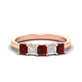 Thumbnail 44 - 1.50-carat-princess-cut-five-stone-ruby-wedding-ring-in-rose-gold-fdwb8008prgrudrsleep-1.50ct-nl-rg.jpg