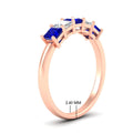 Thumbnail 38 - 1.50-carat-princess-cut-five-stone-sapphire-wedding-ring-in-rose-gold-fdwb8008prgsablangle2-1.50ct-nl-rg-hw.jpg
