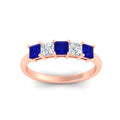 Thumbnail 36 - 1.50-carat-princess-cut-five-stone-sapphire-wedding-ring-in-rose-gold-fdwb8008prgsablangle5-1.50ct-nl-rg.jpg