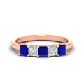 Thumbnail 34 - 1.50-carat-princess-cut-five-stone-sapphire-wedding-ring-in-rose-gold-fdwb8008prgsablsleep-1.50ct-nl-rg.jpg