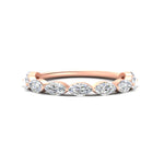 Load image into Gallery viewer, 1.50-carat-prong-set-marquise-diamond-wedding-band-in-rose-gold-FD8398MQB-1.50CT-NL-RG