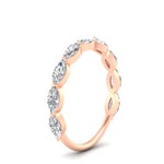 Load image into Gallery viewer, 1.50-carat-prong-set-marquise-diamond-wedding-band-in-rose-gold-FD8398MQBANGLE2-1.50CT-NL-RG