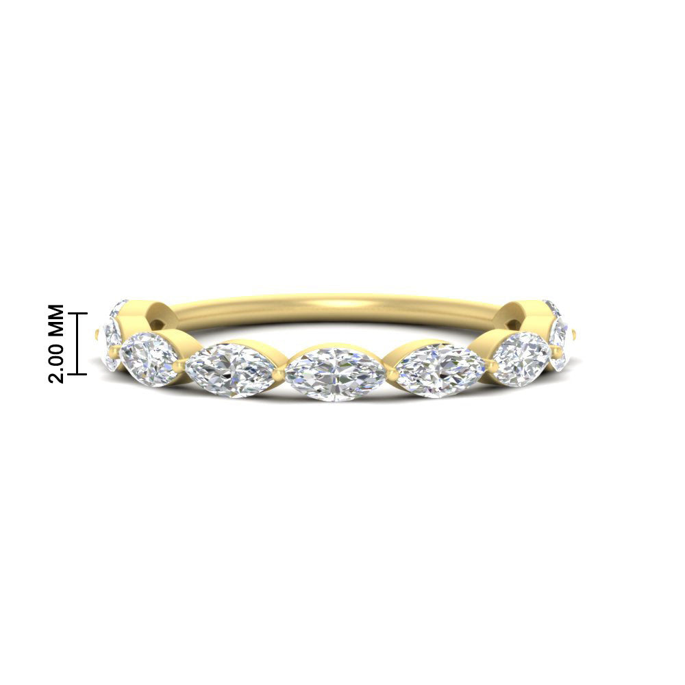 1.50-carat-prong-set-marquise-diamond-wedding-band-in-yellow-gold-FD8398MQB-1.50CT-NL-YG-HW
