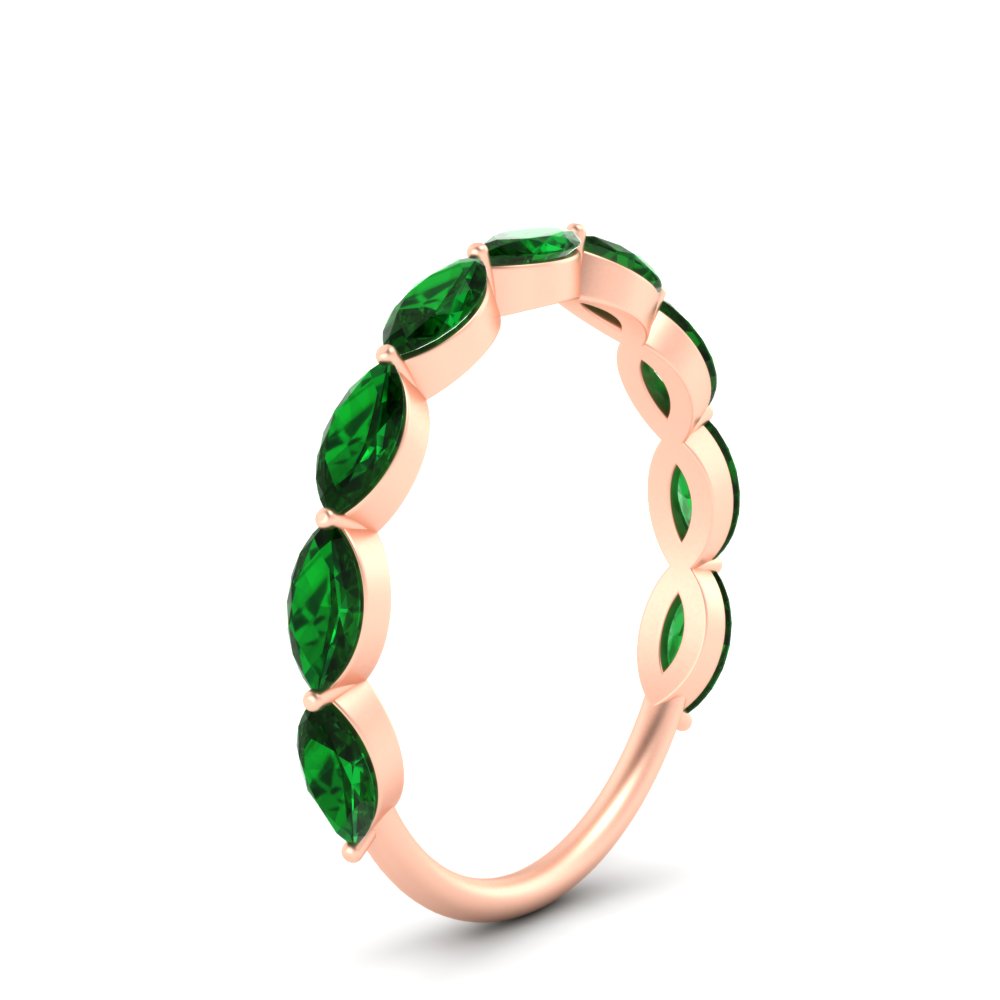 1.50-carat-prong-set-marquise-emerald-wedding-band-in-rose-gold-FD8398MQBGEMGERANGLE2-1.50CT-NL-RG