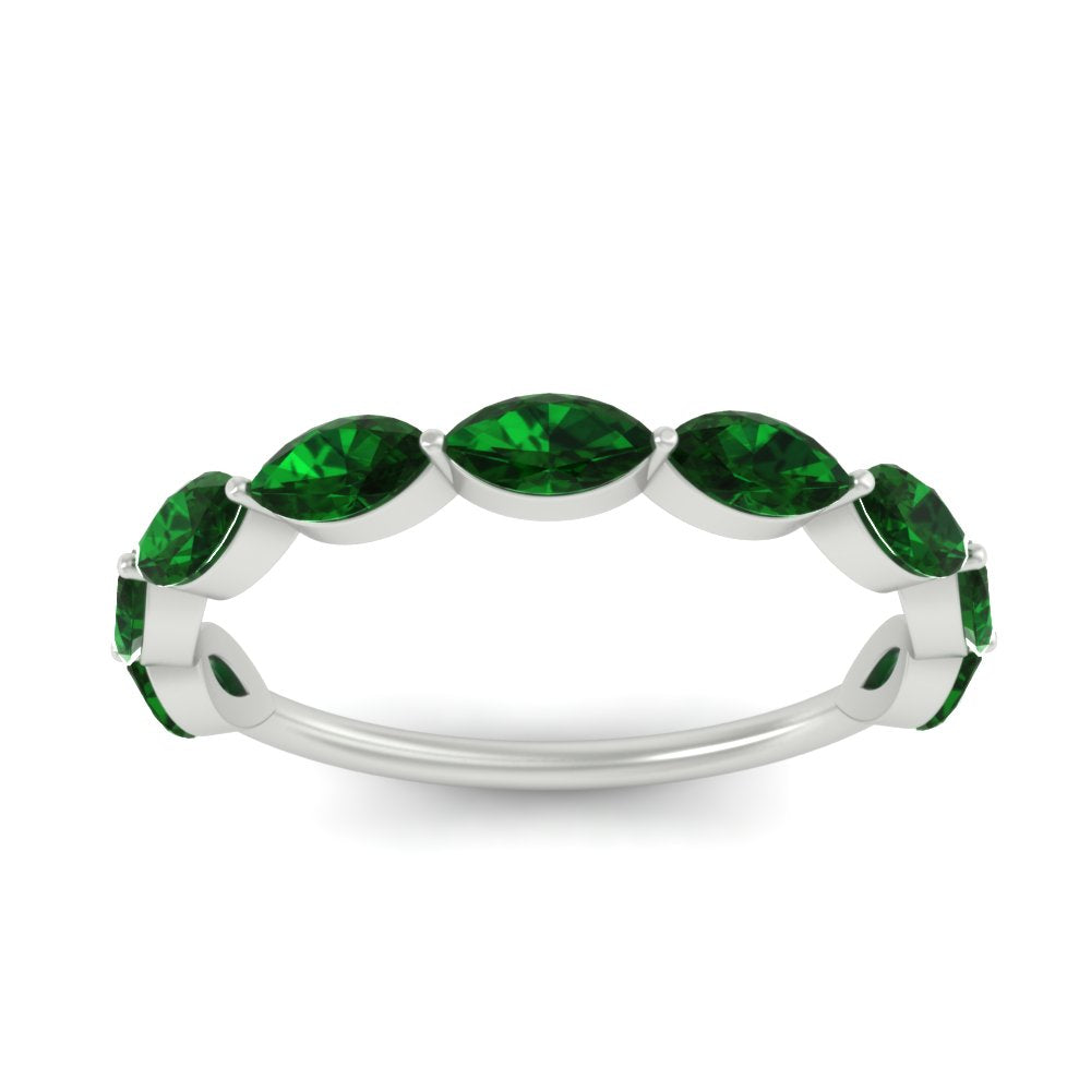 1.50-carat-prong-set-marquise-emerald-wedding-band-in-white-gold-FD8398MQBGEMGERANGLE5-1.50CT-NL-WG
