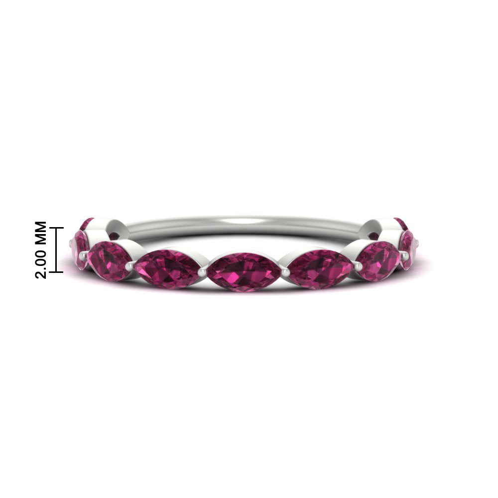 1.50-carat-prong-set-marquise-pink-sapphire-wedding-band-in-white-gold-FD8398MQBGSADRPI-1.50CT-NL-WG-HW