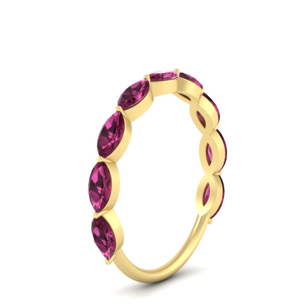 1.50-carat-prong-set-marquise-pink-sapphire-wedding-band-in-yellow-gold-FD8398MQBGSADRPIANGLE2-1.50CT-NL-YG