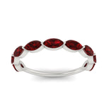 Load image into Gallery viewer, 1.50-carat-prong-set-marquise-ruby-wedding-band-in-white-gold-FD8398MQBGRUDRANGLE5-1.50CT-NL-WG