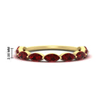 Load image into Gallery viewer, 1.50-carat-prong-set-marquise-ruby-wedding-band-in-yellow-gold-FD8398MQBGRUDR-1.50CT-NL-YG-HW