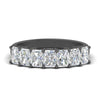 Load image into Gallery viewer, 1.50-carat-radiant-cut-7-stone-diamond-wedding-band-in-black-gold-FD8008RAB-1.50CT-NL-BG