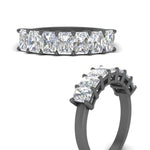 Load image into Gallery viewer, 1.50-carat-radiant-cut-7-stone-diamond-wedding-band-in-black-gold-FD8008RABANGLE3-1.50CT-NL-BG
