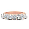 Load image into Gallery viewer, 1.50-carat-radiant-cut-7-stone-diamond-wedding-band-in-rose-gold-FD8008RAB-1.50CT-NL-RG-HW