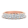 Load image into Gallery viewer, 1.50-carat-radiant-cut-7-stone-diamond-wedding-band-in-rose-gold-FD8008RAB-1.50CT-NL-RG