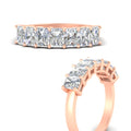 Thumbnail 13 - 1.50-carat-radiant-cut-7-stone-diamond-wedding-band-in-rose-gold-FD8008RABANGLE3-1.50CT-NL-RG