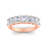 Load image into Gallery viewer, 1.50-carat-radiant-cut-7-stone-diamond-wedding-band-in-rose-gold-FD8008RABANGLE5-1.50CT-NL-RG
