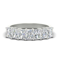 Thumbnail 2 - 1.50-carat-radiant-cut-7-stone-diamond-wedding-band-in-white-gold-FD8008RAB-1.50CT-NL-WG