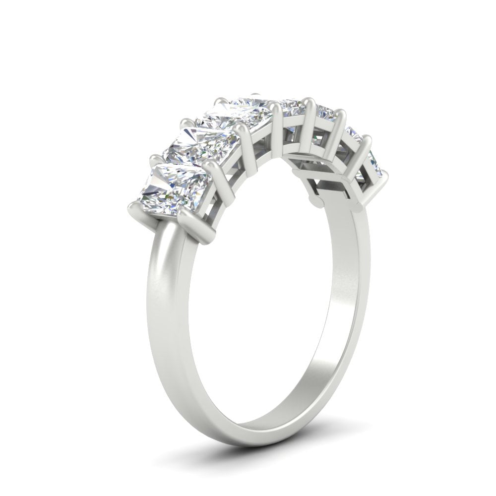 1.50-carat-radiant-cut-7-stone-diamond-wedding-band-in-white-gold-FD8008RABANGLE2-1.50CT-NL-WG