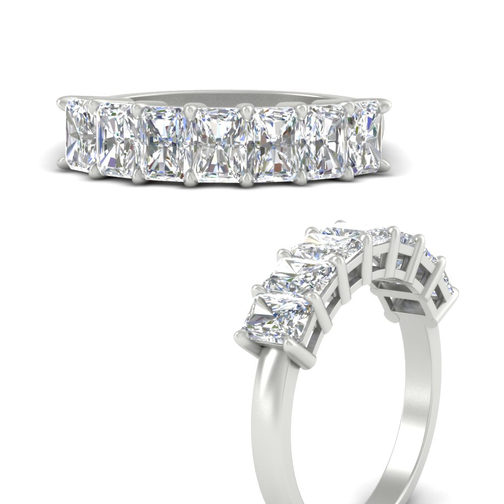 1.50-carat-radiant-cut-7-stone-diamond-wedding-band-in-white-gold-FD8008RABANGLE3-1.50CT-NL-WG