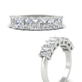 Thumbnail 7 - 1.50-carat-radiant-cut-7-stone-diamond-wedding-band-in-white-gold-FD8008RABANGLE3-1.50CT-NL-WG