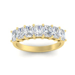 Load image into Gallery viewer, 1.50-carat-radiant-cut-7-stone-diamond-wedding-band-in-yellow-gold-FD8008RABANGLE5-1.50CT-NL-YG
