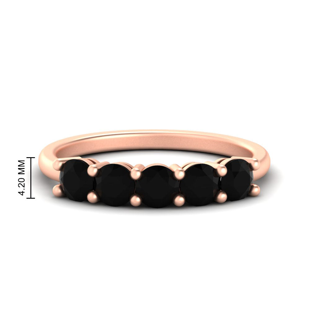 1.50-carat-round-5-stone-black-diamond-wedding-ring-in-rose-gold-FDENS141ROBGBLACK-1.50CT-NL-RG-HW