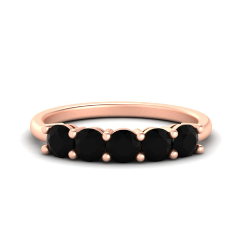 1.50-carat-round-5-stone-black-diamond-wedding-ring-in-rose-gold-FDENS141ROBGBLACK-1.50CT-NL-RG